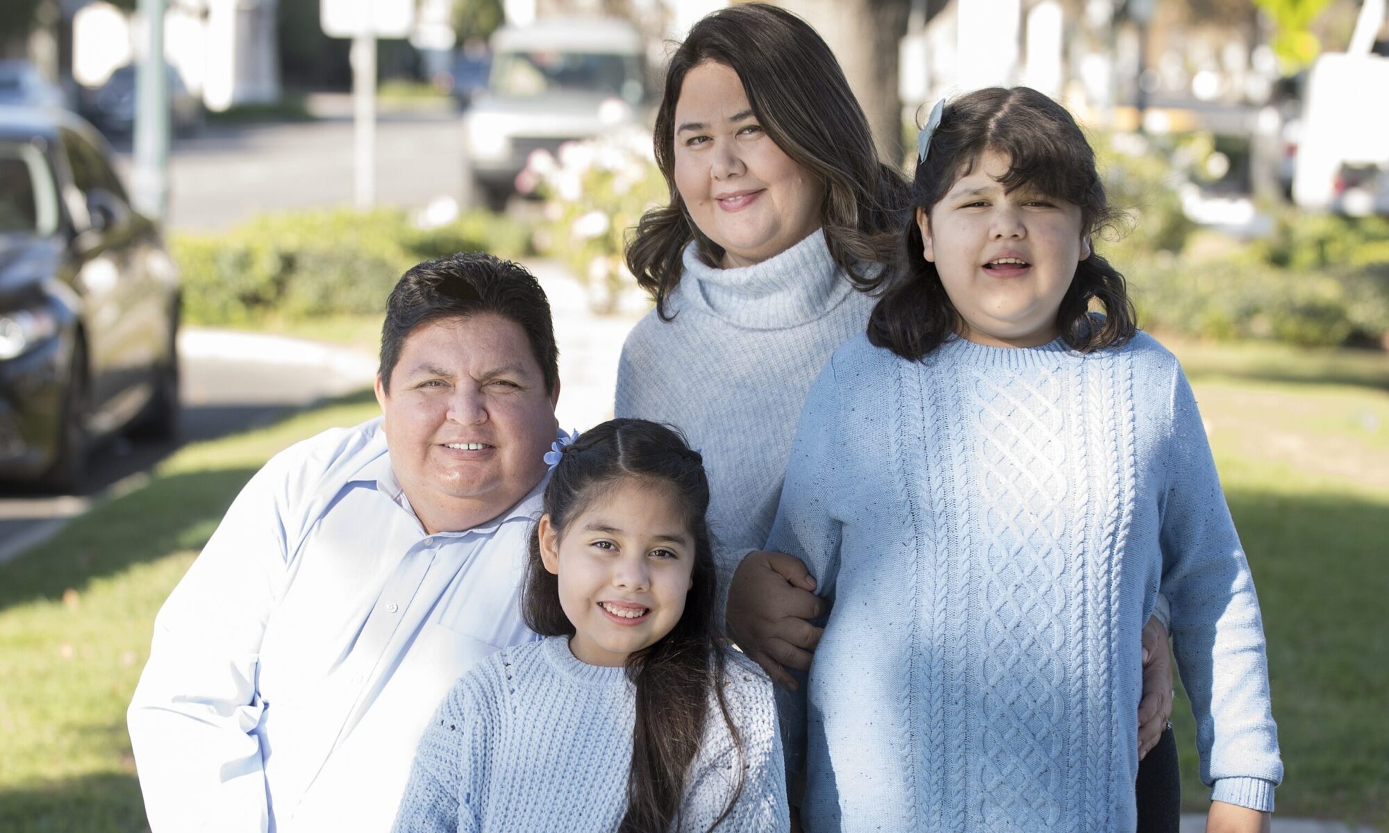 Council Member Rafael Trujillo with his wife and children. 